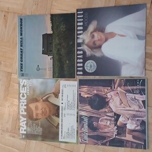 Country and blue Grass music vinyl record albums Bill Monroe, Barbara Ma…